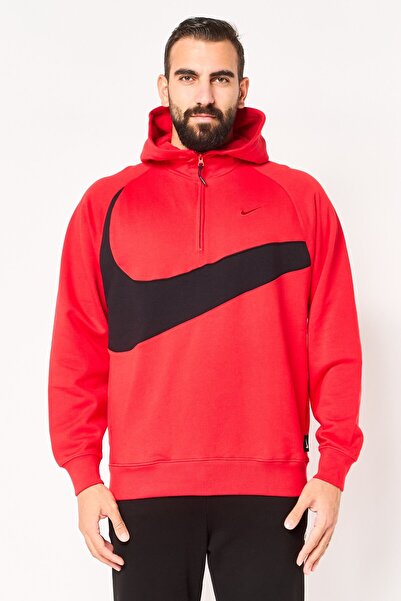 Nike Men Sportswear Fit Long Sleeve Outdoor Hoodie, Red