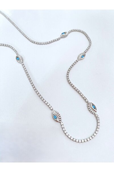 GOX Tiny Multi Heart Eye Necklace