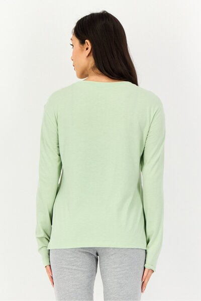 Nike Women Loose Fit Long Sleeve Training T-Shirt, Green