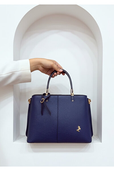 H&D COLLECTİON Miami Polo Синя 3-секційна сумка з довгими поперечними ременям...