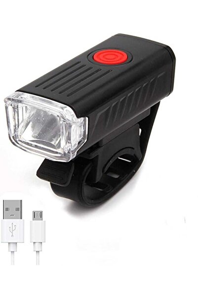 OEM LED Bicycle Light, USB Rechargeable, 3 Light Modes, Handlebar Mount, Black