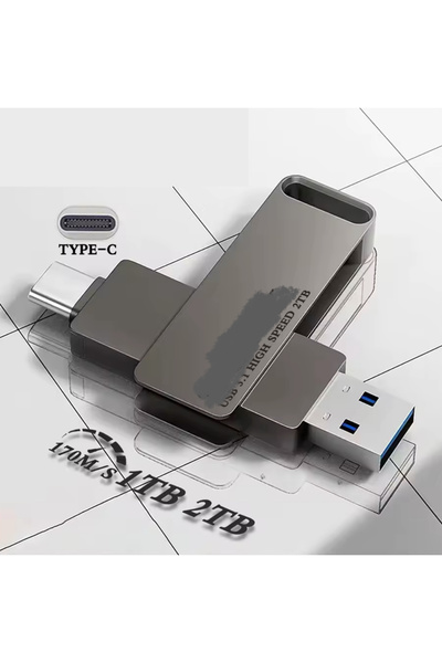 Generic 2TB USB Flash Drive – High-Capacity Portable Memory Stick, Ultra-Fast Data Transfer, Black