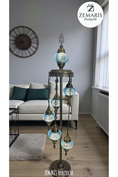 ZEM ARİS HEDİYELİK El Yapımı Otantik Mozaik Lambader 6'Lı