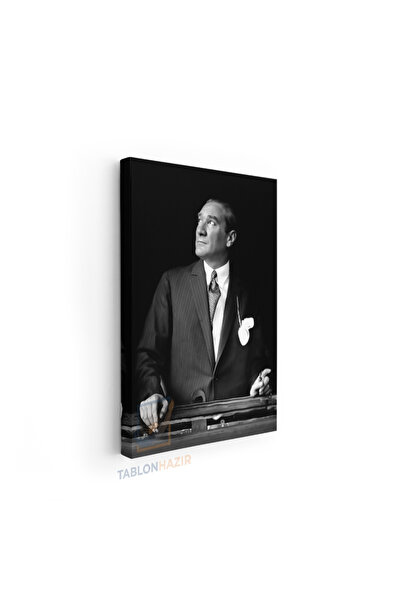 tablonhazır Dikey Kanvas Tablo Salon Duvar Tablosu Yukarıbakan Atatürk 1 Yeni...