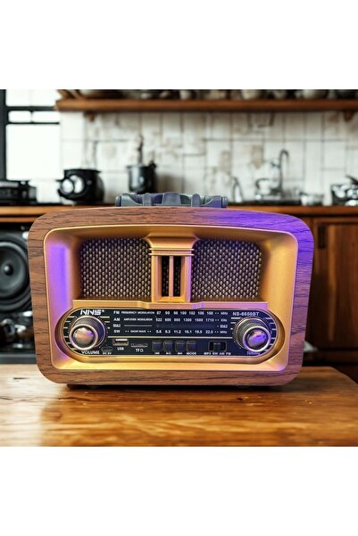Go İthalat Taşınabilir Klasik AM/FM/SW Retro Ev Radyo USB ile Şarj Olabilen Retro Radyo (5372) TYGOO-RSGO45