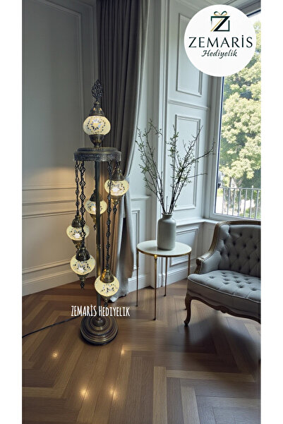 ZEM ARİS HEDİYELİK El Yapımı Otantik Mozaik Lambader 6'Lı