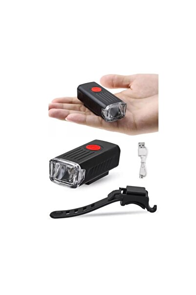 OEM LED Bicycle Light, USB Rechargeable, 3 Light Modes, Handlebar Mount, Black