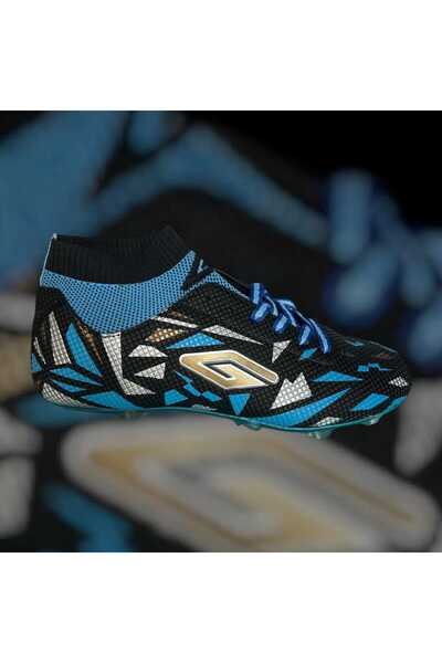 Dugana ERKEK SİYAH TURKUAZ ÇORAPLI KRAMPON