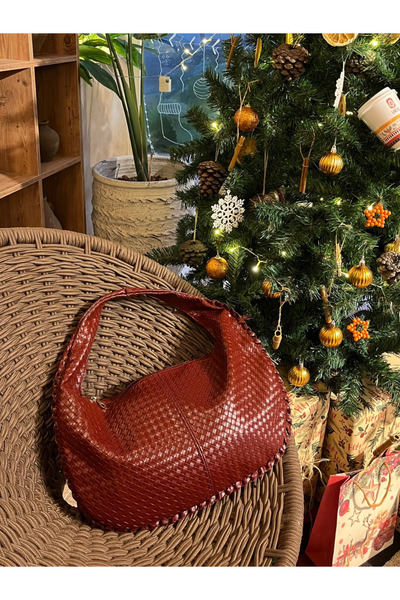 MEC BAG&CO MEC CHERRY EL VE OMUZ ÇANTASI ( BORDO )