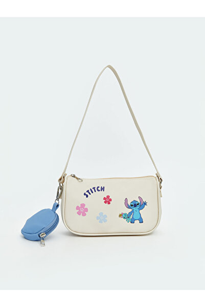 LC Waikiki Stitch Printed Girl's Shoulder Bag with Wallet Detail