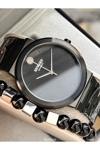 Reward Men's Watch, Black Color Steel Band, Simple Model, in Stylish Box, Bracelet Gift