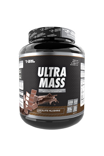 Refined Nutrition Ultra Mass 2kg – Chocolate Milkshake | Premium Mass Gainer for Fast Muscle Growth