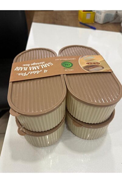 Luno Plastik Saklama Kabı 4’lü Set | Yiyecek Koruma, Buzdolabı Düzenleyici, S...