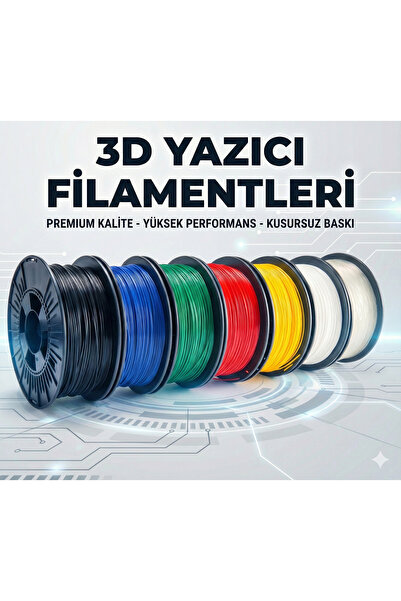 CALIBURN Premium 1.75mm Pla 3d Yazıcı Filamenti - 10 Renk 20 Metre- Yüksek Ha...