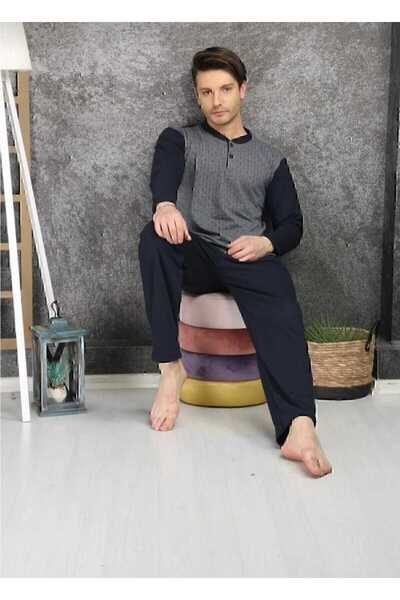 ELATOPTAN Rimoli 100% Cotton Single Jersey Jacquard Men's Pajama Set 1001