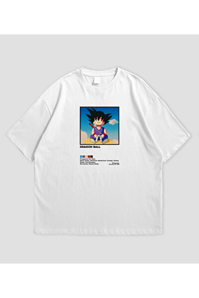 SVART WEAR Dragon Ball Anime cu imprimeu supradimensionat Unisex tricou