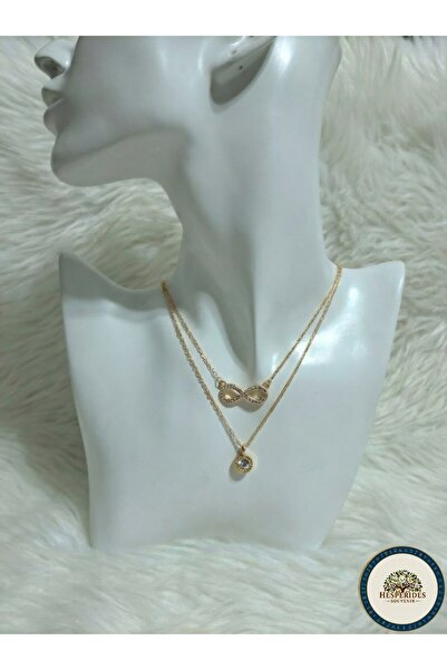 hesperides قلادة من الفولاذ بنمط اللانهاية