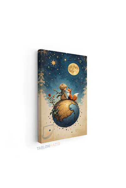 tablonhazır Dikey Kanvas Tablo Salon Duvar Tablosu Kucuk Prens Yeni Ev Hediye...