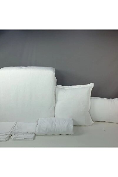 Reiashn Layan White 8-Piece Summer Double Bedspread Set