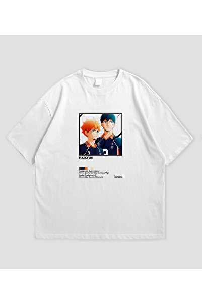 SVART WEAR Μπλουζάκι Unisex Haikyu Anime με τύπωμα oversized