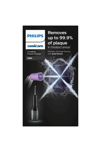 Philips Dus bucal portabil Philips Sonicare Power Flosser 3000 HX3826/33, 2 moduri de curatare