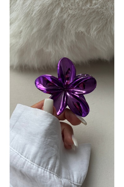 YOYYO Women's Lotus Metallic Buckle Colorful Latch Buckle Hair Accessories Colorful Model