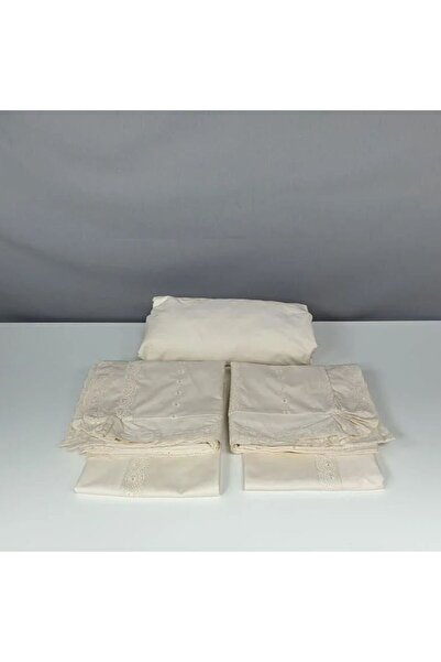 Reiashn Exquisite beige embroidered 8-piece summer double bedspread