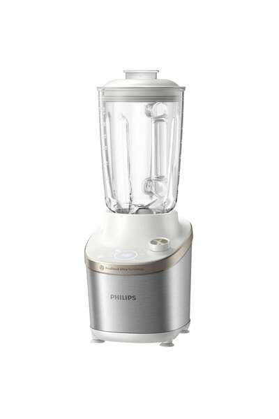 Philips Blender de mare viteza HR3760/01, 1500 W, vas de sticla capacitate 2 l, corp din metal alb,