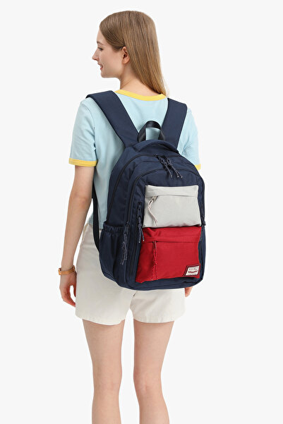 Hüvendo Smart Waterproof Laptop Compartment Double Compartment Large Size Middle School and High School Backpack Brown