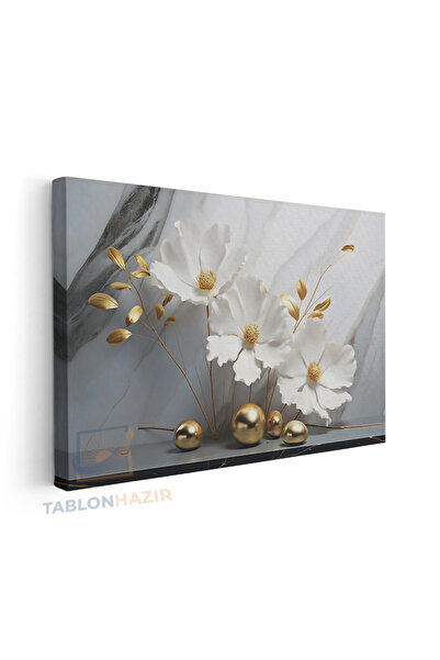 tablonhazır Yatay Kanvas Duvar Tablosu Mermercicek Salon Tablosu Ofis Tablosu...