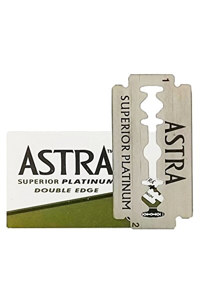 A&A 5 عبوات تحتوي على 25 شفرة حلاقة أسترا سوبريور بلاتينيوم كاملة الحواف