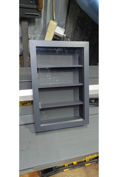 Home Hotwheels minyatür, figür araba rafı 30x20 antrasit pleksi cam Raf arala...