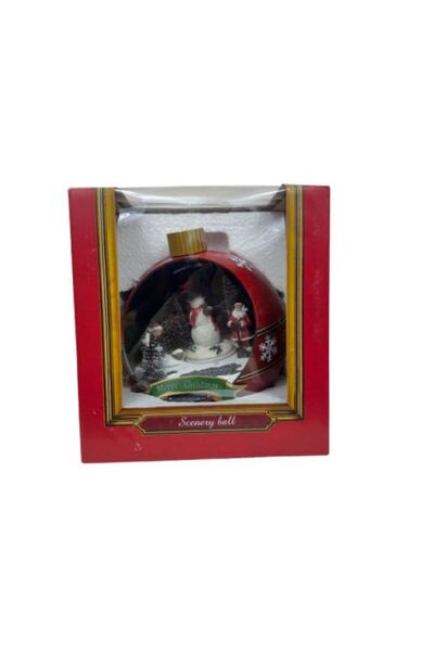 OMG Christmas ball decoration with LED, music and movement, 17x16x18.5 cm