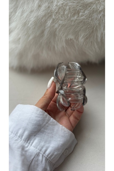 YOYYO Transparent Lotus Hairpin Floral Model Hairpin Women's Hairpin Accessory