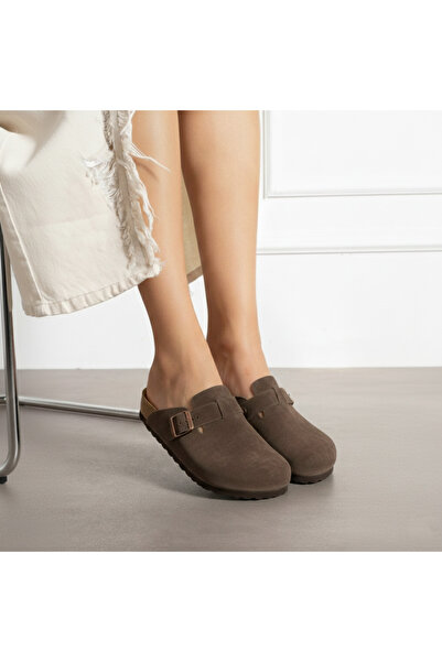 Bermody Eliza Women's Brown Comfortable Cork Sole Casual Sabo Daily Boston Sl...