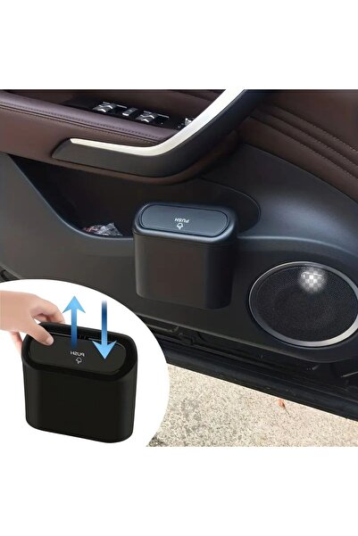 Marsilyan Mini Clamshell Trash Can That Can Be Fixed in the Car (4887)