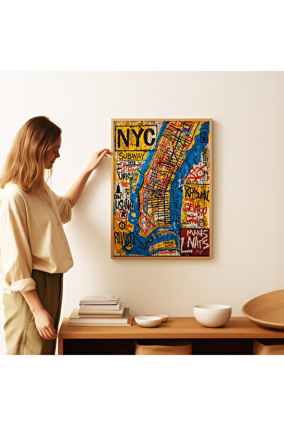 ARTHOUSECOLLECTIVE Jean-Michel Basquiat Poster - Painting Dimensions Frameless Poster