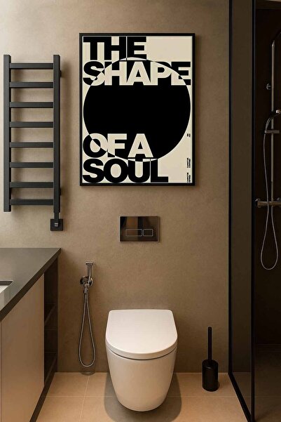 Koi Art Design Siyah Çerçeveli Tek Parça Modern Temalı Yüksek Kalite UV Baskl...