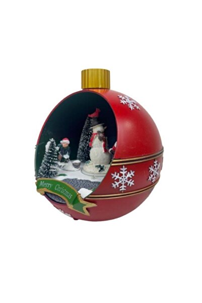 OMG Christmas ball decoration with LED, music and movement, 17x16x18.5 cm