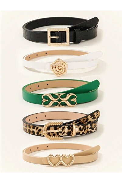 Inovius Set 5 Curele reglabile cu catarama metalica - 830334