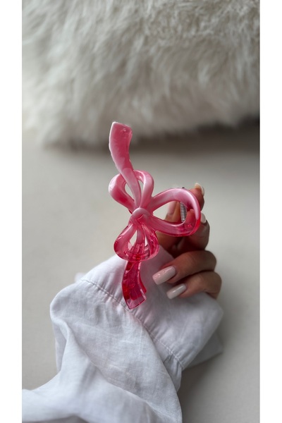 YOYYO Colorful Bowknot Hair Clip Latch Model Colorful Women's Hair Clip