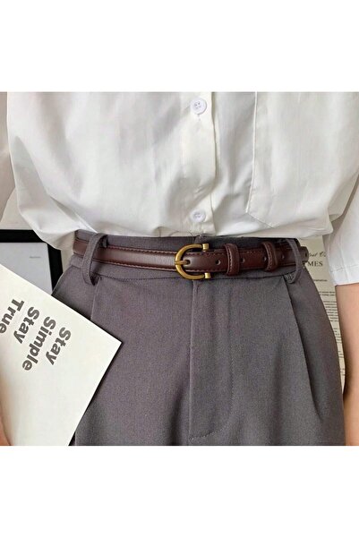 Inovius Curea subtire maro- design simplu - 601010