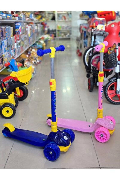 TOHA Müzikli Işıklı Çocuk Scooter 3+ Yaş – LED Tekerlekli