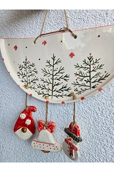 Soli Seramik Handmade Ceramic Christmas Wall Decoration Door Ornament Board Handmade Gift