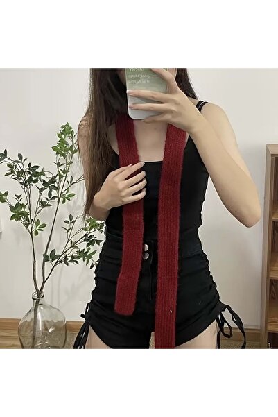 ACAR TAKI Vintage Red Color Tight, Soft, Warm Scarf Acr8120