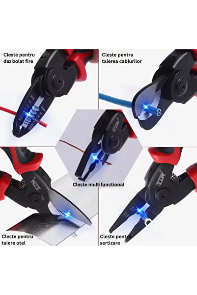 VELORA 5-in-1 multi-function pliers with interchangeable heads