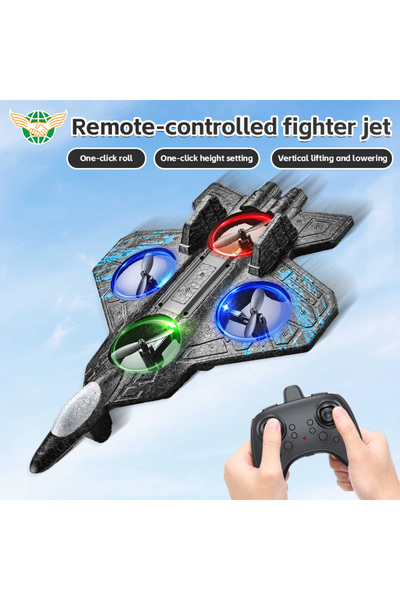 Generic 2025 Hot RC Plane Remote Controlled Fighter Aircraft Toy RTF with Lights