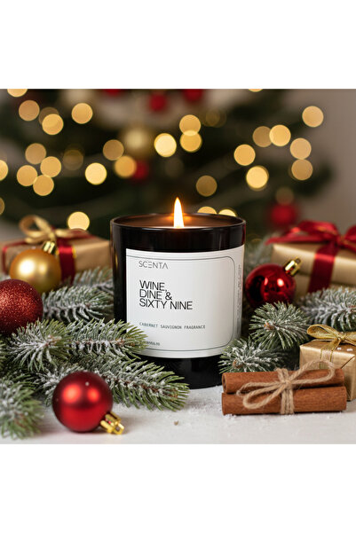 Scenta Lumânare parfumată Wine, Dine & Sixty Nine - Mare - 30cl