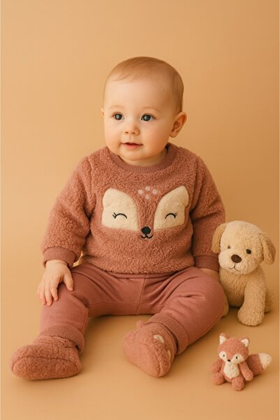 Superbaby Set fetita 3 piese Welsoft – bluzita, pantaloni si ghetute – materi...