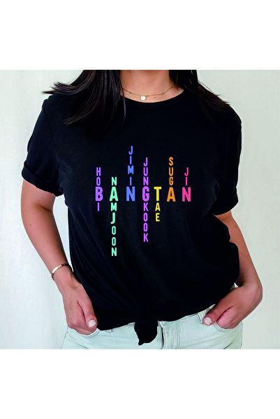 barsdepo Bts Bangtan Printed T-Shirt, Oversized Unisex T-Shirt for Kids / Adults (with Surprise Gift)